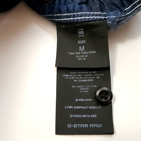 G-Star Raw Silky-Soft Denim Jumpsuit Size M - Picture 11 of 14